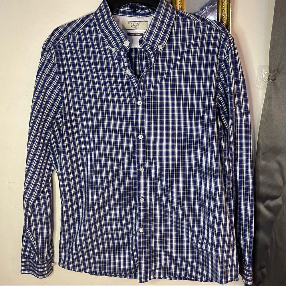 Original Penguin Men’s Checkered Button Down-